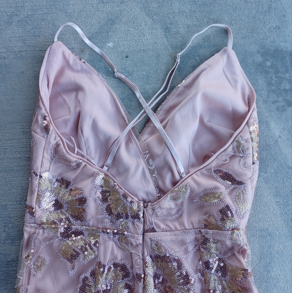 Maniju Sequin Mini Wrap Short Dress - Picture 6 of 9